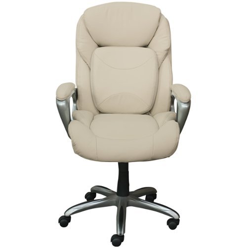 Serta - Myfit 5-Pointed Star Bonded Leather Executive Chair - Ivory