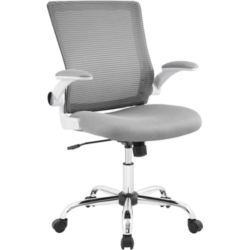 Serta - Works Creativity 5-Pointed Star Polyester and Polyester Blend Fabric Office Chair - Gray