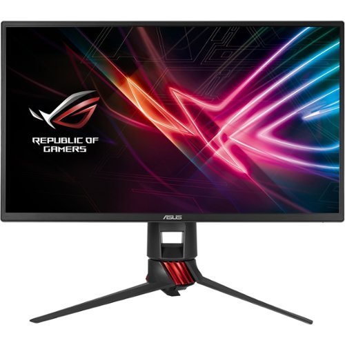 ASUS - 24.5" LED FHD FreeSync Monitor - Red/Dark Gray-Front_Standard 