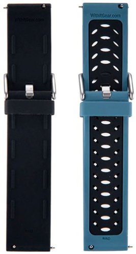 WITHit Band Kit for Samsung Galaxy Watch 46mm, Gear S3, Gear S3 Frontier, and Fossil Sport - Woven Black/Bluestone/Black WORLDWIDE DELIVERY