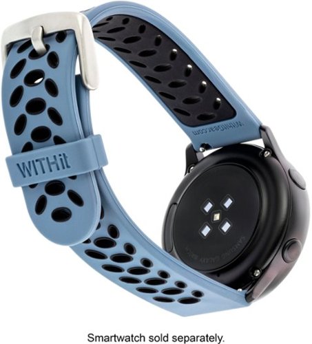 WITHit Band Kit for Samsung Galaxy Watch 46mm, Gear S3, Gear S3 Frontier, and Fossil Sport - Woven Black/Bluestone/Black SHOP ONLINE