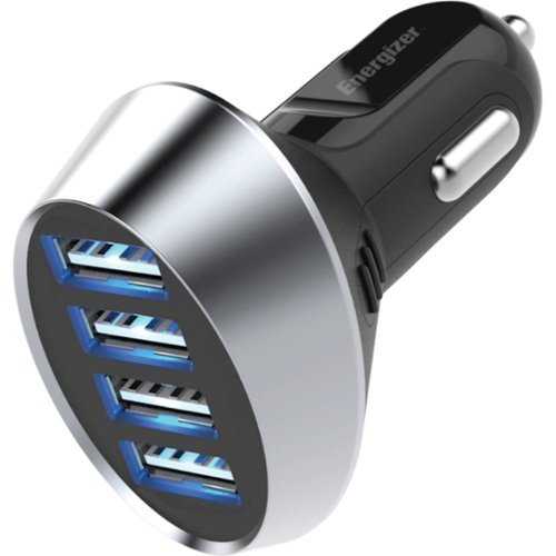 Energizer - Ultimate Vehicle Charger - Silver/Black-Front_Standard 