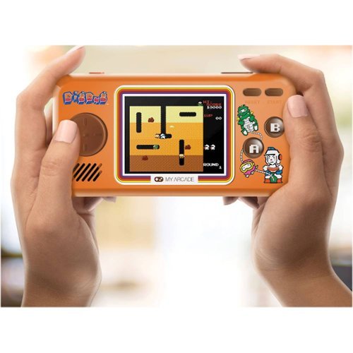 My Arcade Dig Dug Pocket Player - Orange/Brown GLOBAL SHIPPING