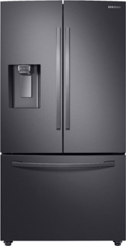 Samsung - 28 Cu. Ft. French Door Fingerprint Resistant Refrigerator with CoolSelect Pantry - Black stainless steel