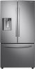 Samsung - 22.6 Cu. Ft. French Door Counter-Depth Fingerprint Resistant Refrigerator with CoolSelect Pantry - Stainless Steel-Front_Standard 