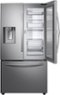 Samsung - 27.8 Cu. Ft. French Door Fingerprint Resistant Refrigerator with Food Showcase - Stainless Steel-Front_Standard