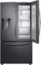 Samsung - 27.8 Cu. Ft. French Door Fingerprint Resistant Refrigerator with Food Showcase - Black Stainless Steel-Front_Standard