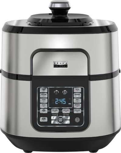 Bella - Pro Series 6.5qt Digital Multi Cooker with Air Fryer - Stainless Steel