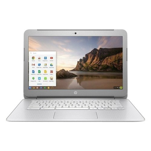  HP - 14" Refurbished Chromebook - Intel Celeron - 4GB Memory - 16GB Solid State Drive - White