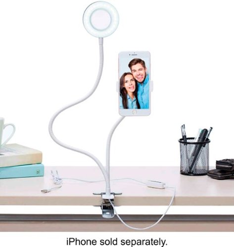 Bower Flexible 24 LED Ring Light - White GLOBAL SHIPPING