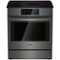 Bosch - 800 Series 4.6 Cu. Ft. Self-Cleaning Slide-In Electric Induction Convection Range - Black Stainless Steel-Front_Standard