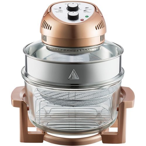 Big Boss - Oil-less Air Fryer, 16 Quart, 1300W, Easy Operation with Built in timer - Copper-Front_Standard 