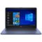 HP - Stream 14" Touch-Screen Laptop - AMD A4-Series - 4GB Memory - AMD Radeon R3 - 64GB eMMC Flash Memory - Royal Blue-Front_Standard