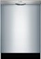 Bosch - 100 Series 24" Tall Tub Built-In Dishwasher with Stainless-Steel Tub - Stainless Steel-Front_Standard