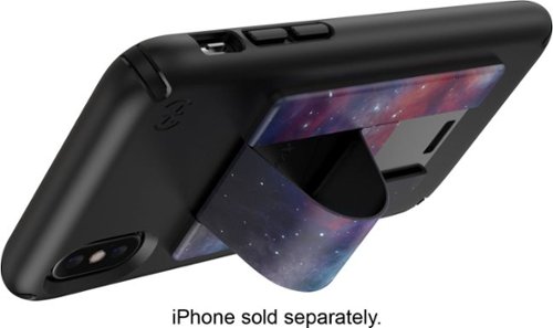 Speck GrabTab Phone Holder for Most Cell Phones - Milky Way Black WORLDWIDE DELIVERY