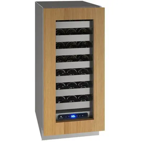Front. U-Line - Wine Captain 5 Class 28-Bottle Wine Cooler - Custom Panel Ready.