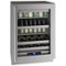 U-Line - 5 Class 14-Bottle Wine Refrigerator - Stainless Steel-Front_Standard