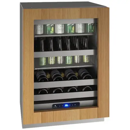 Front. U-Line - 5 Class 14-Bottle Wine Refrigerator - Custom Panel Ready.