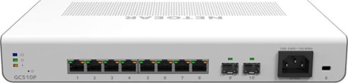 NETGEAR 8-Port 10/100/1000 Gigabit Ethernet PoE+ Insight Managed Smart Cloud Switch - White WORLDWIDE DELIVERY