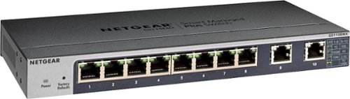 NETGEAR 8-Port 10/100/1000 Gigabit Ethernet Smart Managed Plus Switch - Gray WORLDWIDE DELIVERY