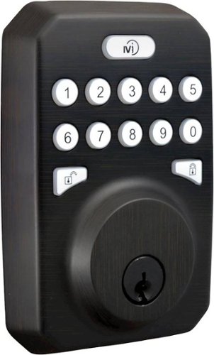 MiLocks MiQ Smart Lock Wi-Fi Replacement Deadbolt with App Access - Brown WORLDWIDE DELIVERY