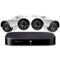 Lorex - 8-Channel, 4-Camera Indoor/Outdoor Wired 1080p 1TB DVR Surveillance System - Black/White-Front_Standard