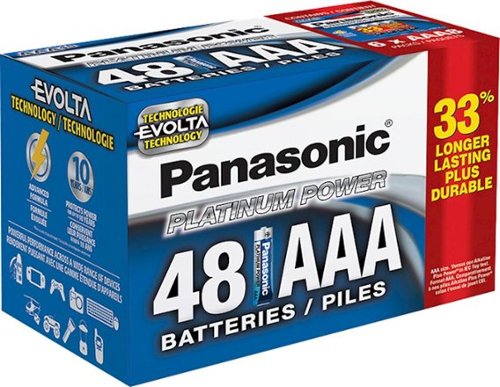 Panasonic - Platinum Power AAA Batteries (48-Pack)