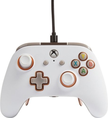 PowerA - Fusion Pro Wired Controller for Xbox One - White-B