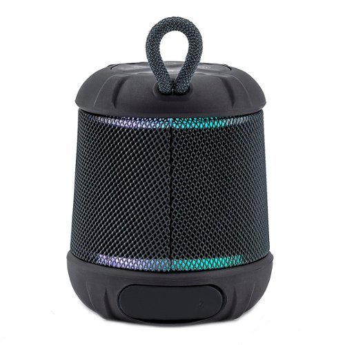 iHome PlayTough L - Bluetooth Rechargeable Waterproof Portable Speaker with 20-Hour Mega Battery and Color Changing Lighting - Black WORLDWIDE DELIVERY