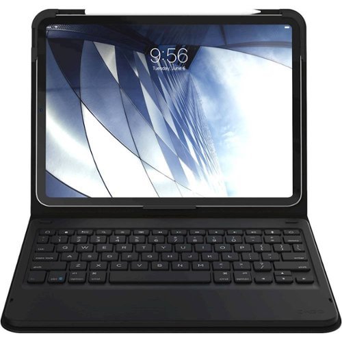 ZAGG - Messenger Keyboard Folio Case for Apple® iPad® Pro 11" - Black