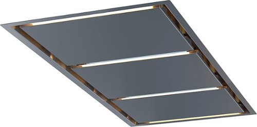 Zephyr - Lux 63 in. Ceiling Range Hood Shell with Light in Stainless Steel BODY ONLY - Stainless steel