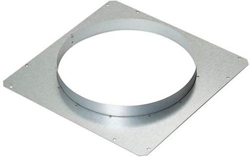 Zephyr - Front Panel Rough-In Plate with 10 in. Round for Lift Downdraft - Silver