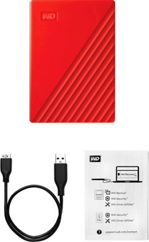 WD My Passport 2TB External USB 3.0 Portable Hard Drive - Red BUY IN MIDDLE EAST
