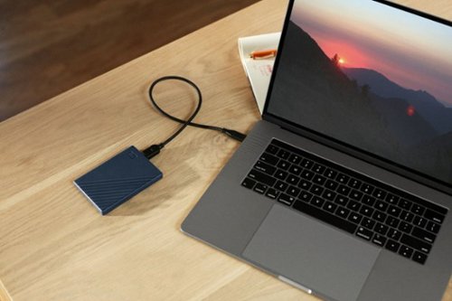 WD My Passport for Mac 4TB External USB 3.0 Portable Hard Drive - Blue WHERE TO BUY