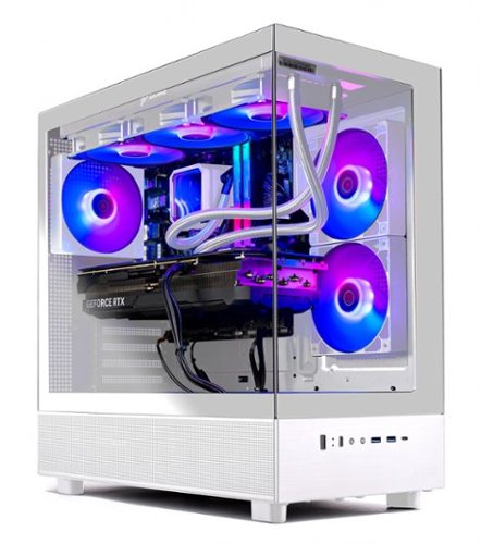 Skytech Gaming - AZURE3 Gaming PC - AMD Ryzen 7 9800X3D - 64GB Memory - NVIDIA GeForce RTX 5070 Ti - 2TB NVMe SSD - White