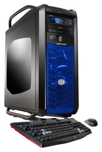  CybertronPC - Desktop - Intel Core i7 - 32GB Memory - 2TB HDD + 120GB Solid State Drive + 120GB Solid State Drive - Black/Blue
