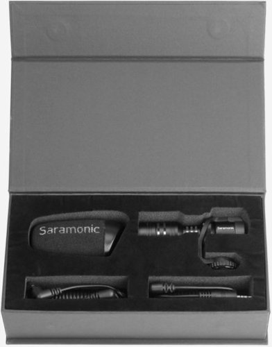 Saramonic On-Camera Mini Shotgun Mic for DSLR, Mirrorless, Video, Smartphones & Tablets (Vmic Mini) BUY IN SINGAPORE