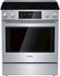 Bosch - Benchmark Series 4.6 Cu. Ft. Slide-In Electric Convection Range with Self-Cleaning - Stainless Steel-Front_Standard