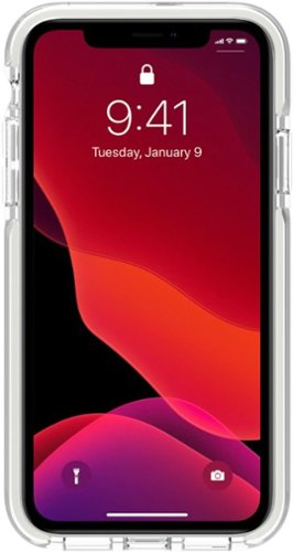 kate spade new york Defensive Hardshell Case for Apple iPhone 11 - Black/Clear/Cream/Park Stripe Gold Foil WORLDWIDE DELIVERY