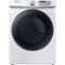 Samsung - 7.5 Cu. Ft. 12-Cycle Smart Wi-Fi Electric Dryer with Steam - White-Front_Standard