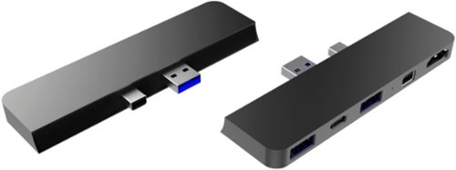 Hyper Drive 5-Port USB-C Hub - USB-C Docking Station for Microsoft Surface Pro - Black GLOBAL SHIPPING