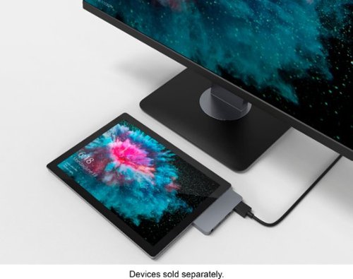 Hyper 4-Port USB-C Hub - USB-C Docking Station for Microsoft Surface Go - Silver BUY IN AUSTRALIA