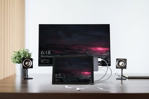 Hyper 4-Port USB-C Hub - USB-C Docking Station for Microsoft Surface Go - Silver BUY IN QATAR