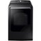 Samsung - 7.4 Cu. Ft. Gas Dryer with Steam and Sensor Dry - Black Stainless Steel-Front_Standard