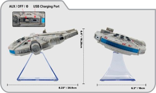 eKids Star Wars Millenium Falcon Portable Bluetooth Speaker - Black/Tan BUY ONLINE