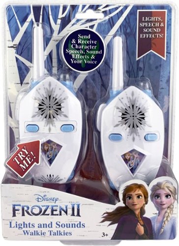 eKids Disney Frozen II Walkie Talkies - White/Light Blue GLOBAL SHIPPING
