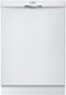 Bosch - 100 Series 24" Tall Tub Built-In Dishwasher with Stainless-Steel Tub - White-Front_Standard