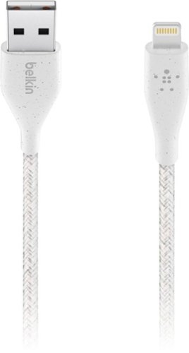 Belkin - DuraTek 6' USB Type A-to-Lightning Cable - White-Front_Standard 
