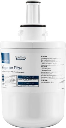 Insignia™ - NSF 53 Water Filter Replacement for Select Samsung Refrigerators - White