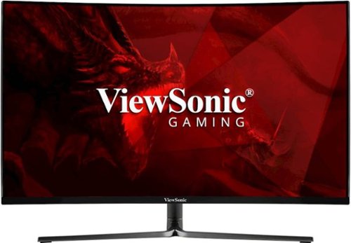 ViewSonic - 32" LED Curved FHD FreeSync Monitor - Black-Front_Standard 